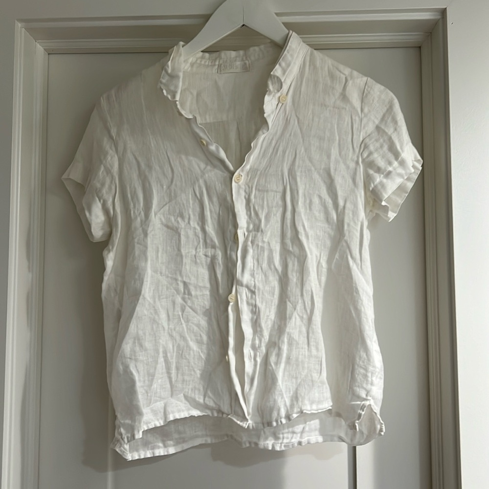 Cp Shades, Linen Button Down, Size Xs - image 1